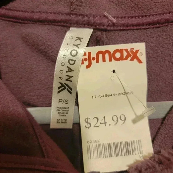 Kyodan Outdoor Collection NWT Women's Small Vest ZipUp Hooded Purple Msrp $25 - Picture 6 of 7